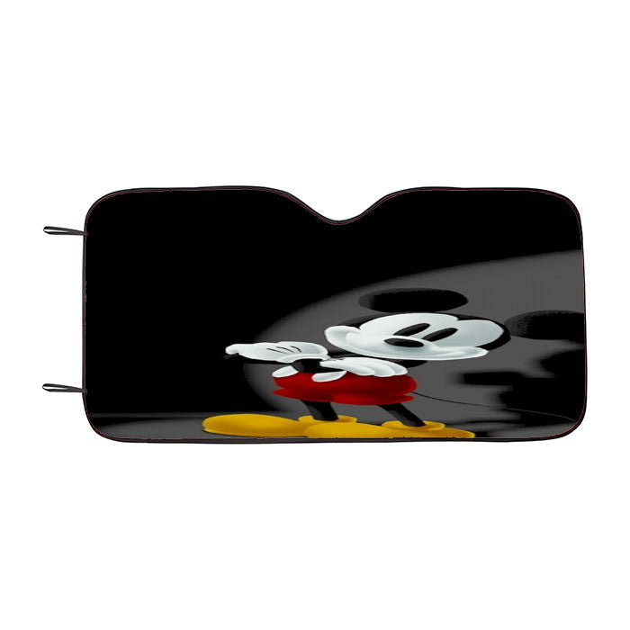 Mickey Mouse Spotlight Black Car Auto Sun Shade Windshield Cover