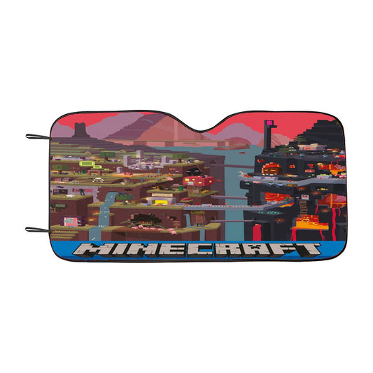 Minecraft Creative Car Auto Sun Shade Windshield Cover