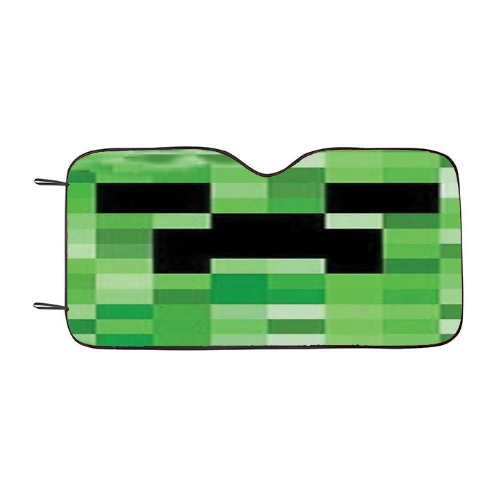 Minecraft Creeper Video Game Car Auto Sun Shade Windshield Cover