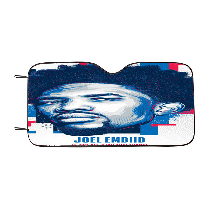 Nba All Star Joel Embiil Car Auto Sun Shade Windshield Cover