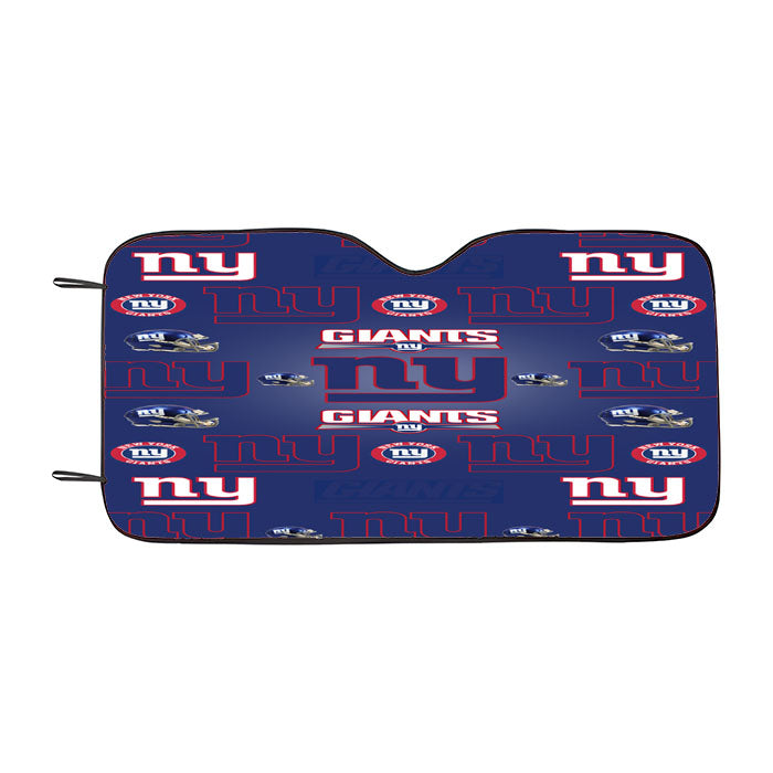 New York Giants Logo Pattern Blue Car Auto Sun Shade Windshield Cover