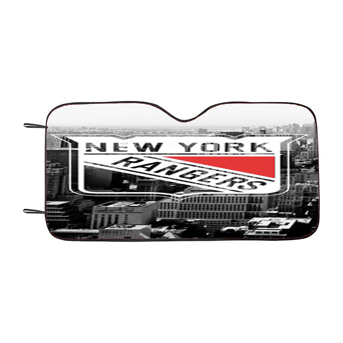 New York Rangers City Logo Car Auto Sun Shade Windshield Cover