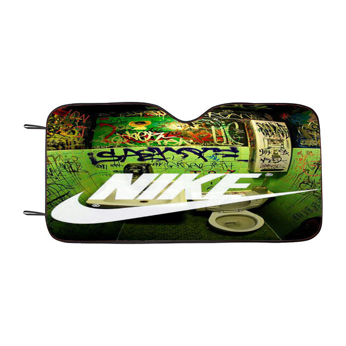 Nike Closed Art Mural Car Auto Sun Shade Windshield Cover