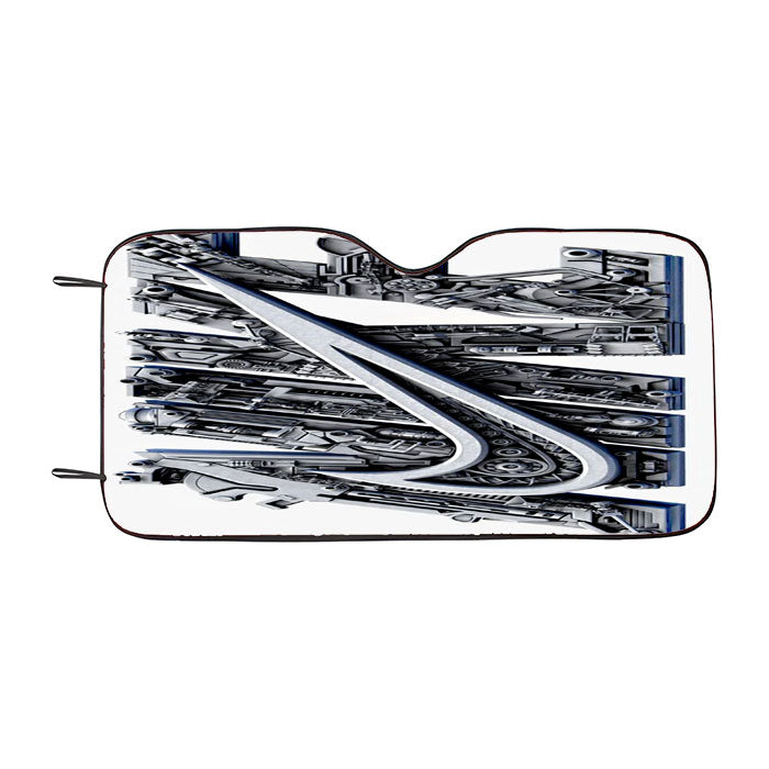 Nike D Art Car Auto Sun Shade Windshield Cover