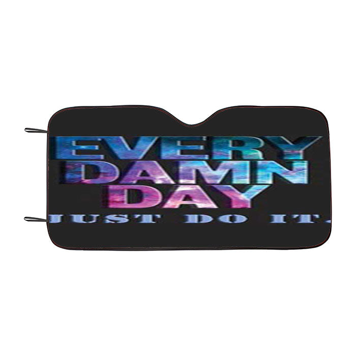 Nike Every Damn Day Rainbow Car Auto Sun Shade Windshield Cover