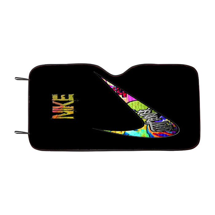 Nike Full Color Car Auto Sun Shade Windshield Cover