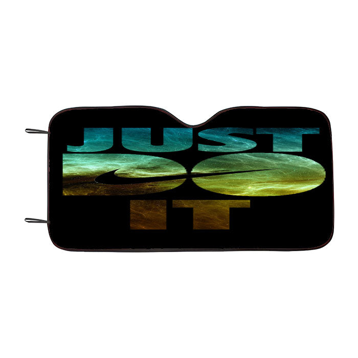 Nike Just Do It Galaxy Nebula Car Auto Sun Shade Windshield Cover