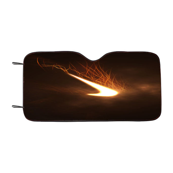 Nike Logo Fire Mode Car Auto Sun Shade Windshield Cover