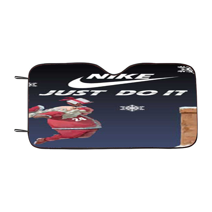 Nike Santa Dunk Car Auto Sun Shade Windshield Cover