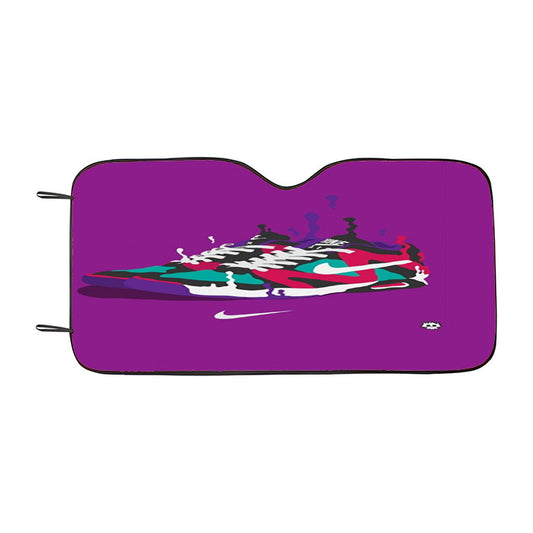 Nike Sneakers Art Sports Brand Purple Car Auto Sun Shade Windshield Cover