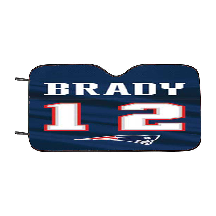 Ny Patriots Tom Brady Jersey Car Auto Sun Shade Windshield Cover