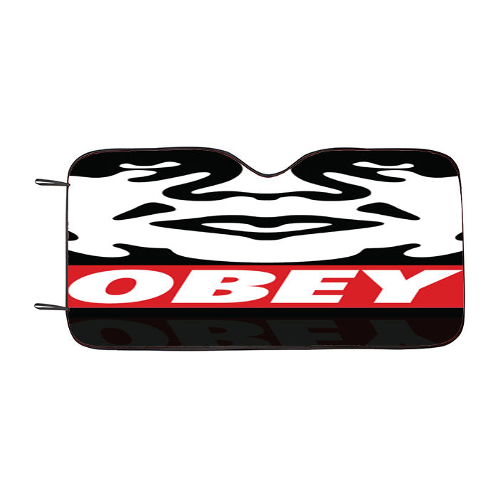 Obey Car Auto Sun Shade Windshield Cover