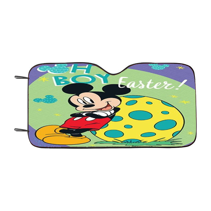 Oh Boy Easter Mickey Mouse Car Auto Sun Shade Windshield Cover