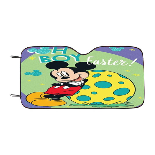 Oh Boy Easter Mickey Mouse Car Auto Sun Shade Windshield Cover