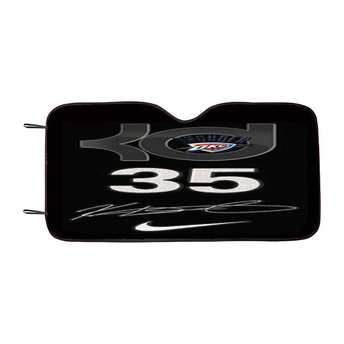 Okc Thunder Kevin Durant Signature Car Auto Sun Shade Windshield Cover
