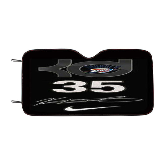 Okc Thunder Kevin Durant Signature Car Auto Sun Shade Windshield Cover