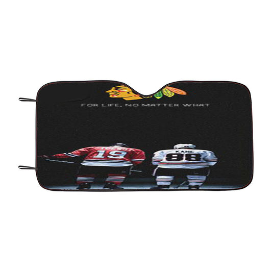 Patrick Kane And Jonathan Toews Players Nhl Car Auto Sun Shade Windshield Cover