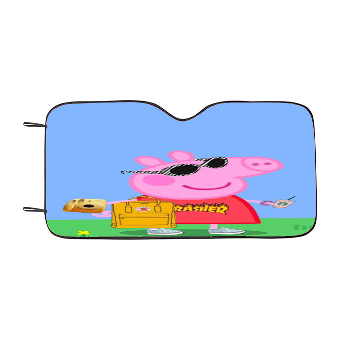 Peppa Pig Cool Hypebeast Vsco Girl Car Auto Sun Shade Windshield Cover