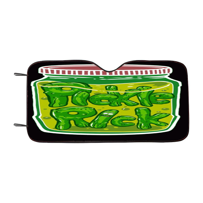 Pickle Rick Car Auto Sun Shade Windshield Cover