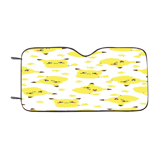 Pikachu Cute Pokemon Pattern Car Auto Sun Shade Windshield Cover