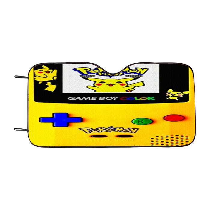 Pikachu Gameboy Texture Car Auto Sun Shade Windshield Cover