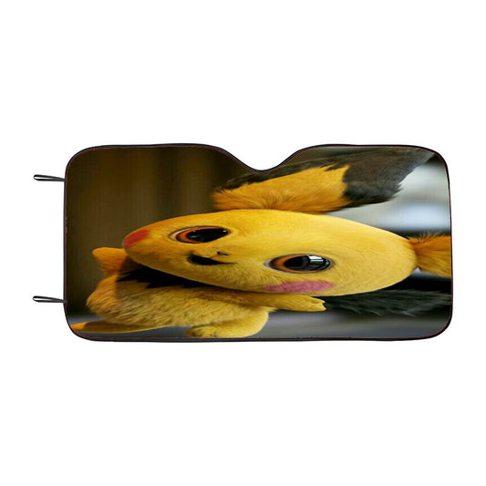 Pikachu Movie Poster Car Auto Sun Shade Windshield Cover