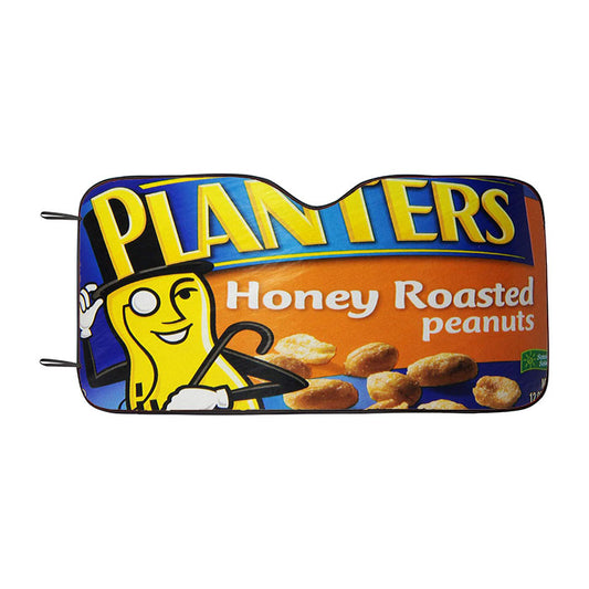 Planters Honey Roasted Mr Peanut Car Auto Sun Shade Windshield Cover