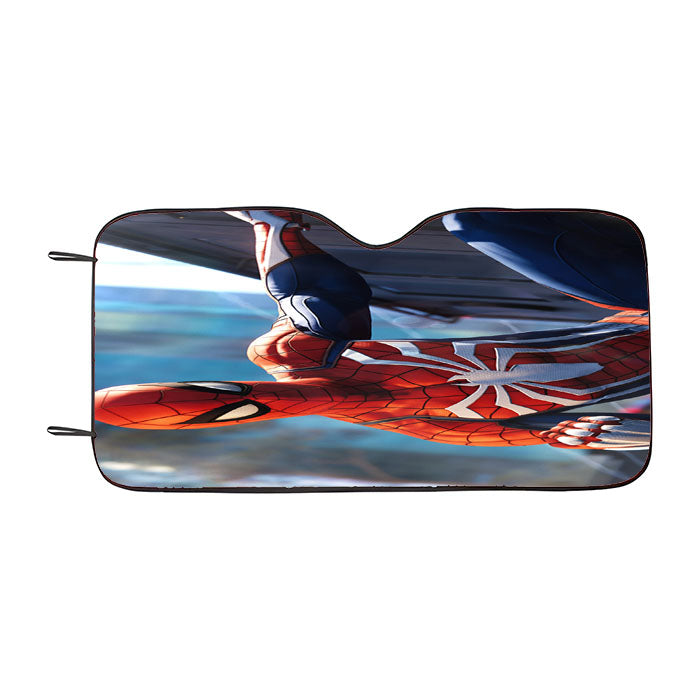 Playstation 4 Spiderman Character Car Auto Sun Shade Windshield Cover
