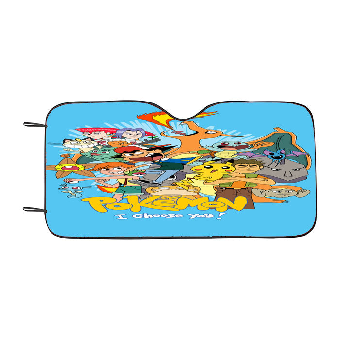 Pokemon Choos Car Auto Sun Shade Windshield Cover