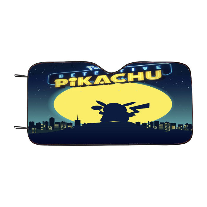 Pokemon Detective Pikachu Minimalist Car Auto Sun Shade Windshield Cover