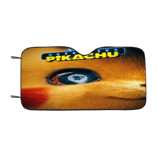 Pokemon Detective Pikachu Wallpaper Car Auto Sun Shade Windshield Cover