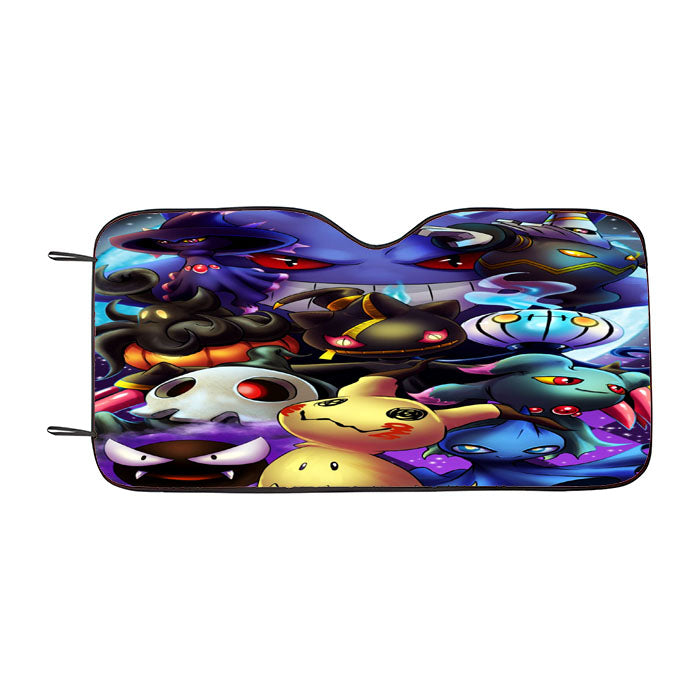 Pokemon Ghosts Car Auto Sun Shade Windshield Cover