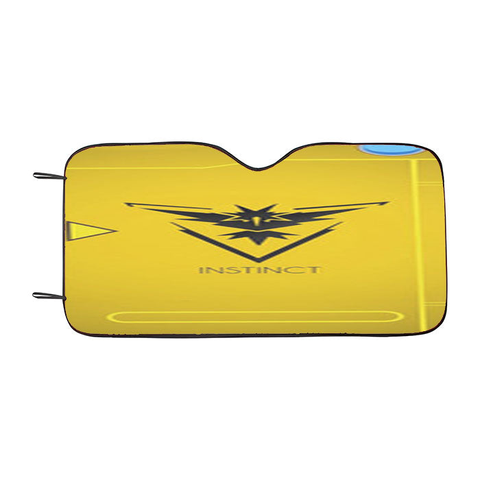 Pokemon Go Team Instinct Pokedex Car Auto Sun Shade Windshield Cover