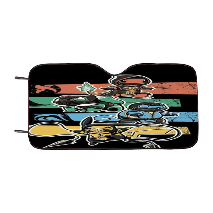 Pokemon Mortal Kombat Car Auto Sun Shade Windshield Cover
