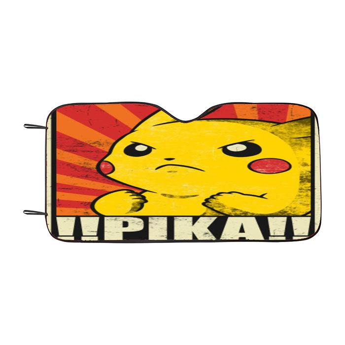 Pokemon Pika Pikachu Japan Car Auto Sun Shade Windshield Cover