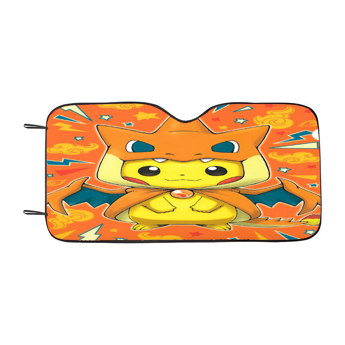 Pokemon Pikachu Cartoon Car Auto Sun Shade Windshield Cover