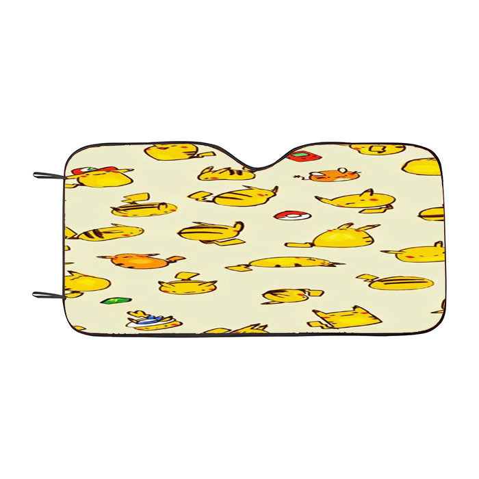 Pokemon Pikachu Pattern Car Auto Sun Shade Windshield Cover