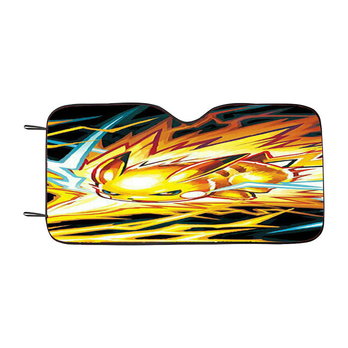 Pokemon Pikachu Storm Car Auto Sun Shade Windshield Cover