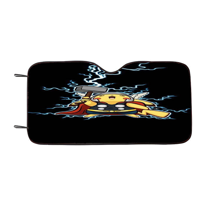 Pokemon Pikachu Thor Car Auto Sun Shade Windshield Cover