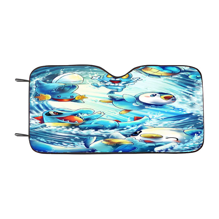 Pokemon Water Starter Car Auto Sun Shade Windshield Cover