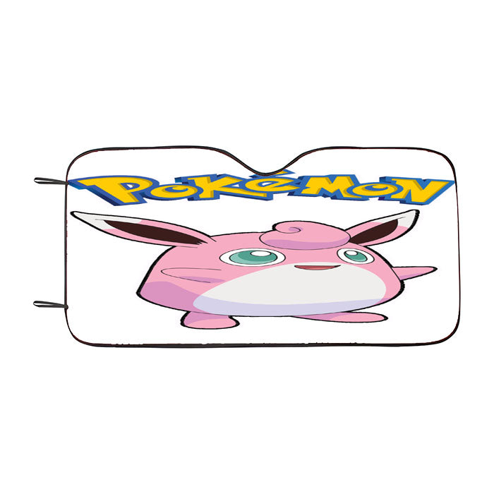 Pokemon Wigglytuff Pokedex Car Auto Sun Shade Windshield Cover