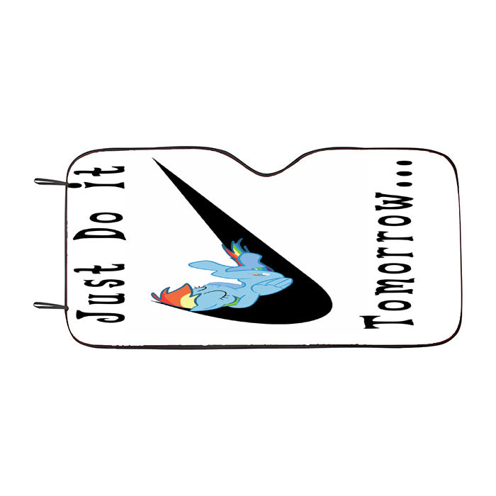 Rainbow Dash Nike Just Do It Car Auto Sun Shade Windshield Cover