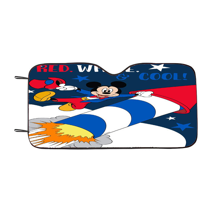 Red, White & Cool Mickey Car Auto Sun Shade Windshield Cover
