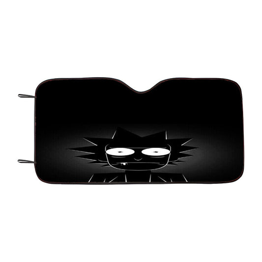 Rick And Morty Black White Wallpaper Car Auto Sun Shade Windshield Cover