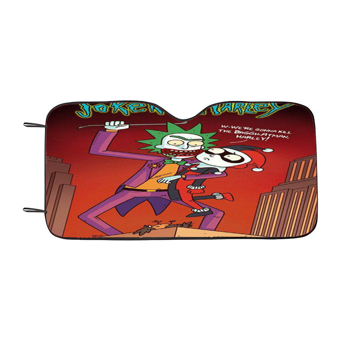 Rick And Morty Joker Car Auto Sun Shade Windshield Cover
