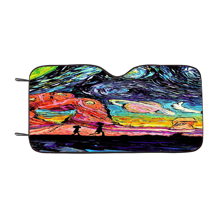Rick And Morty Starry Night Car Auto Sun Shade Windshield Cover