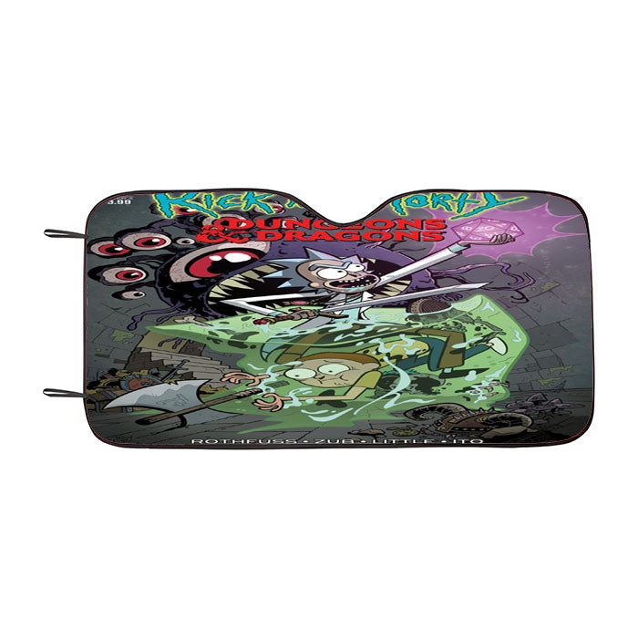 Rick And Morty Vs Dungeons Dragons Car Auto Sun Shade Windshield Cover