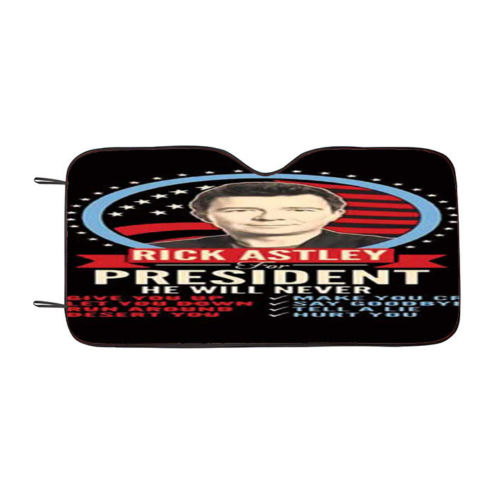 Rick Astley President Car Auto Sun Shade Windshield Cover