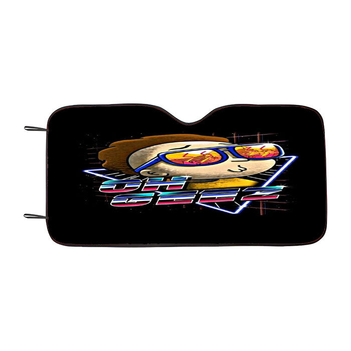 Rick Morty Oh Geez Car Auto Sun Shade Windshield Cover