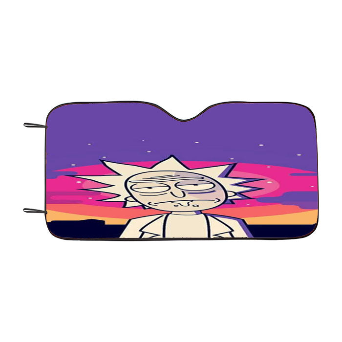 Rick Sunset Art Car Auto Sun Shade Windshield Cover